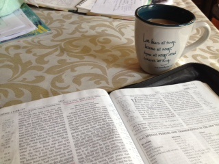 Bible Open, Coffee IMG_7228